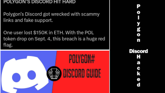 Discord Breach Before POL Upgrade: $150K ETH Lost—Watch Out for Scam Links!