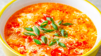 Egg Drop Soup With Tomatoes Recipe. Yummy And Easy To Make