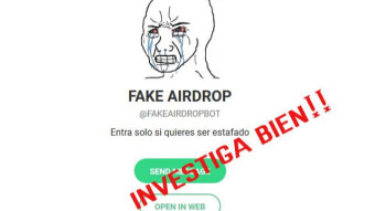 Sean precavidos y no pierdan su tiempo en estas airdrops FAKE