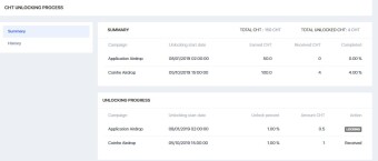 "Update nr 2 " Airdrop "CoinHe" 150 CHT (=$75) realtime CHT price is not $0,50 but $1,12 (See the picture in the article)