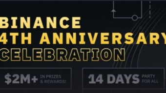 Quarto anniversario di Binance