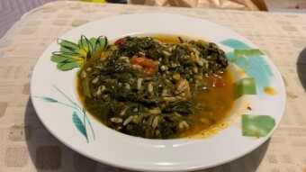 Foodbook #324 Greek spinach and rice – Spanakorizo