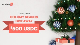 AthleteFi Holiday Season Giveaway: $500 in USDC Prizes!