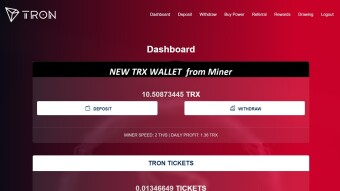 TRX OFFICIAL lifetime CLOUD MINER, Update :Account was blocked, support not answering