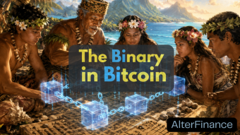 Cannot spell Bitcoin without Binary
