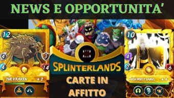 SPLINTERLANDS - Affitto Carte e Opportunità di Luglio