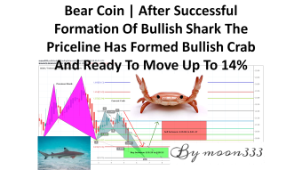 Bear Coin | After Successful Formation Of Bullish Shark The Priceline Has Formed Bullish Crab And Ready To Move Up To 14%