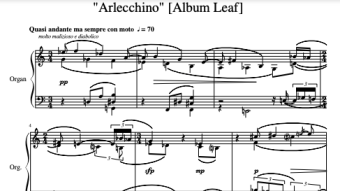 Album Leaf "Arlecchino" (SCROLLING SCORE) [Philip Daniel; 2020]
