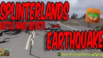 Splinterland: Battle Mage Secrets - Winning Earthquake using Speed and Martyr