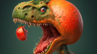 Tomatosaurus | AI Artwork on NFTShowroom & Artstation