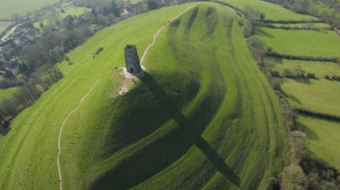 St. Michael's Hill or Glastonbury Tor in Great Britain