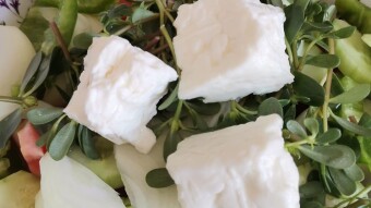 Foodbook #1098 do green salad with feta cheese