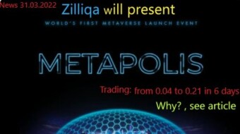 ZilLiqa  from 0.06 to 0.21 in 2 DAYS ( big NEWS 31.03.2022)