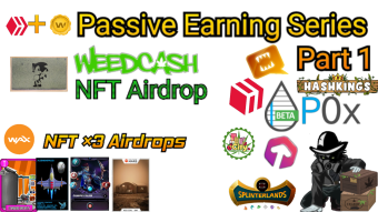 Passive Earnings of WAX & HIVE intro + WAX NFT airdrop(2nd of 3)