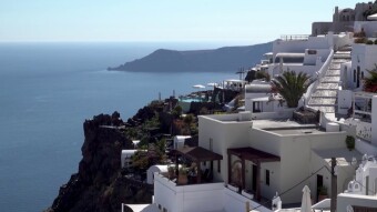 Is the volcanic island of Santorini a mythical Atlantis?