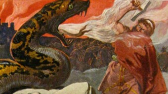 Thor Battles the Midgard Serpent Jörmungandr
