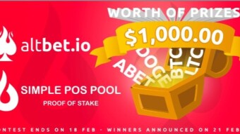 AltBet and SimplePOSPool New Year's Giveaway! ($500 Leaderboard Competition + $500 Random Drawing)