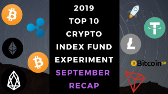 EXPERIMENT - Tracking Top 10 Cryptos of 2019 - Month Twenty-One - UP +54%