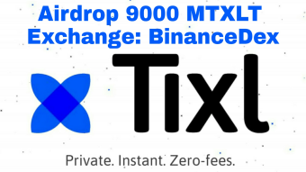 Airdrop 2.38745 MTXLT (~ $45) - 1 MTXLT equals 1 million TXLT