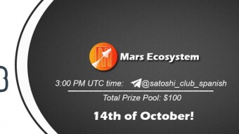 Join the AMA of Satoshi Club x Mars Ecosystem Spanish. Rewards: 500 USDT, October 14th.