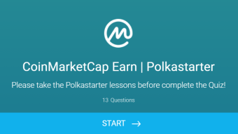 🔥 Coinmarketcap X Polkastarter (POLS) || Learn & Earn Program.