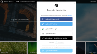 Getting Started On Everipedia: Choosing a Login Method