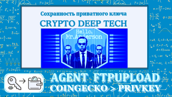 Coingecko & Agent Ftpupload create beautiful crypto wallet addresses, but keep the private key safe