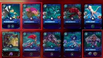 Splinterlands - water splinter cards and decks to use for new starters in the bronze league