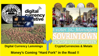 Shape the Great Reset with a Crypto/Metals Migration? SOVRINTown Local Crypto/Metal Treasury- First Peak
