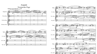 Aequale "Vermischte Fuge" [Philip Daniel; 2020]