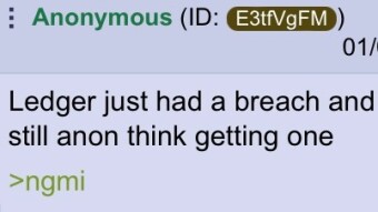 Which Hardware Wallet? | 4chan greentext