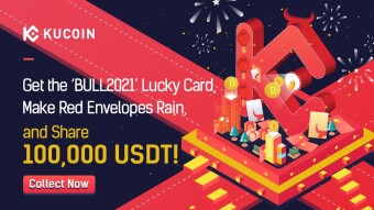 Collect Lucky Cards and Red Envelopes, It's Airdrop rain on Kucoin !!