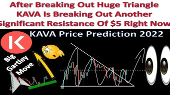 After Breaking Out Huge Triangle KAVA Is Breaking Out Another Significant Resistance Of $5 Right Now