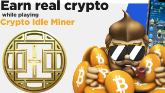 Amazing Earn real Tokens listed in Coingecko playing Crypto IDLE Miner APP for mobile!