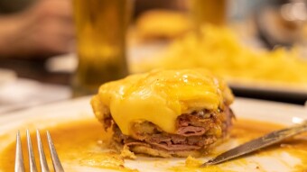 Francesinha is a culinary icon of Porto.