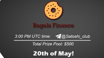 Join the AMA of Satoshi Club x Bagels. Rewards: 500 USDT, May 20th.