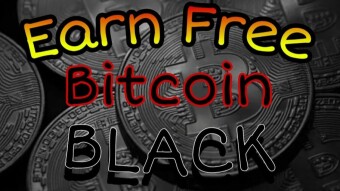 Earn Free Bitcoin black!