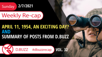 Recap of this Week's Posts by D.Buzz Vol.32