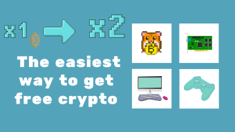 The easiest way to get free cryptocurrencies X2
