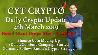 🔥 Retail Giant Ditches Visa🔥BNB Moving Up 🔥 #DeleteCoinbase Campaign 🔥Germany/Russia Crypto Strategy 🔥Free Crypto Anyone?