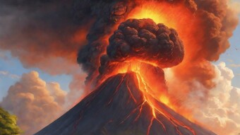 As the villagers awaken, on this day so does the mountain.
