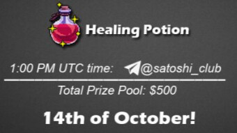 Healing Potion x Satoshi Club AMA Recap from 14th of October
