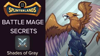 Splinterlands Weekly Challenge Battle BATTLE MAGE SECRETS! Shades of Gray and winning by combining Void and Shield