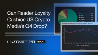 US crypto media traffic contracts 33.5% in Q4 as AI referrals surge to 25.6% of discovery – Outset report