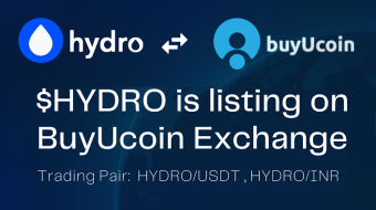 HYDRO listed on BuyUCoin Exchange