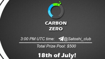 Join the AMA of Satoshi Club x CarbonZero. Rewards: 500 USDT, July 18th.