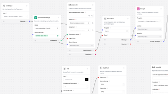 We built an AI Chat Agent that is built off your data with Langchain, Langflow, and Huggingface.