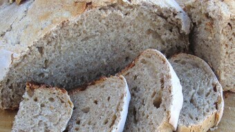 Making sourdough bread at home