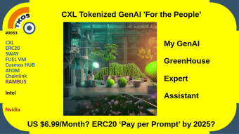 CXL Tokenized GenAI 'For the People' : US $6.99/Month? ERC20 Token Pay per Prompt by 2025?