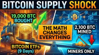 Bitcoin ETFs Absorbed 19,000 BTC in Nine Days. Miners Only Produced 2,100. Here's Why That Math Changes Everything.
